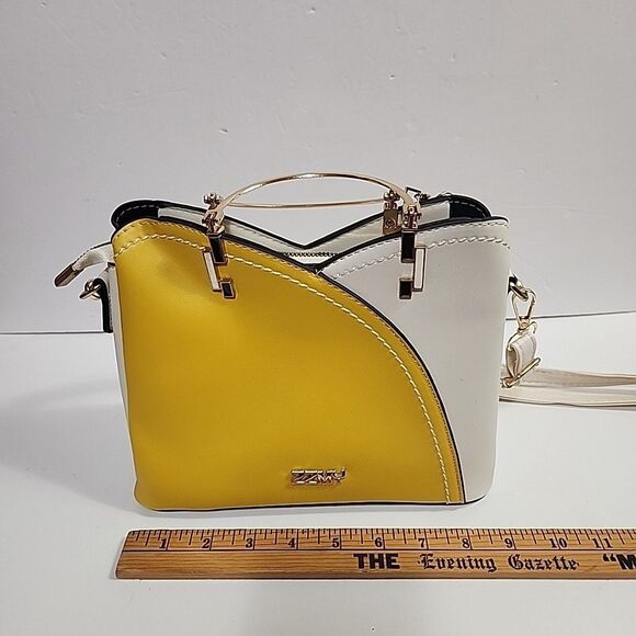 Leather Satchel Handbag Women Crossbody Purse Shoulder Messenger Bag Yellow - Picture 5 of 11